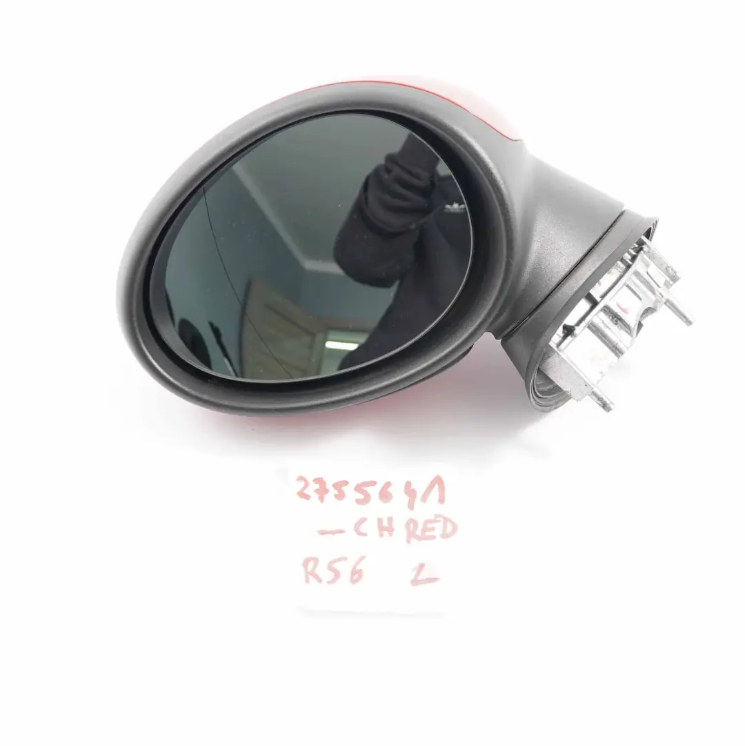 Mini Cooper R55 R56 R57 Left Door Wing Mirror Power Fold N/S 7 Pin Chili Red 851 - SKU rhd-2755641-CHRED - Part number 2755641