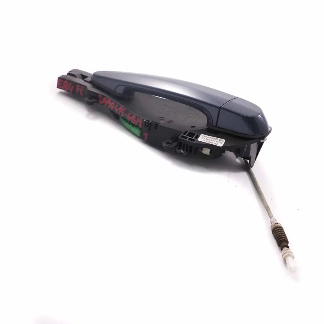 BMW X1 E84 Door Handle Front Left N/S Grab Outside Graphite Blue Metallic - B07 - SKU rhd-2990415-GBM1 - Part number 2990415