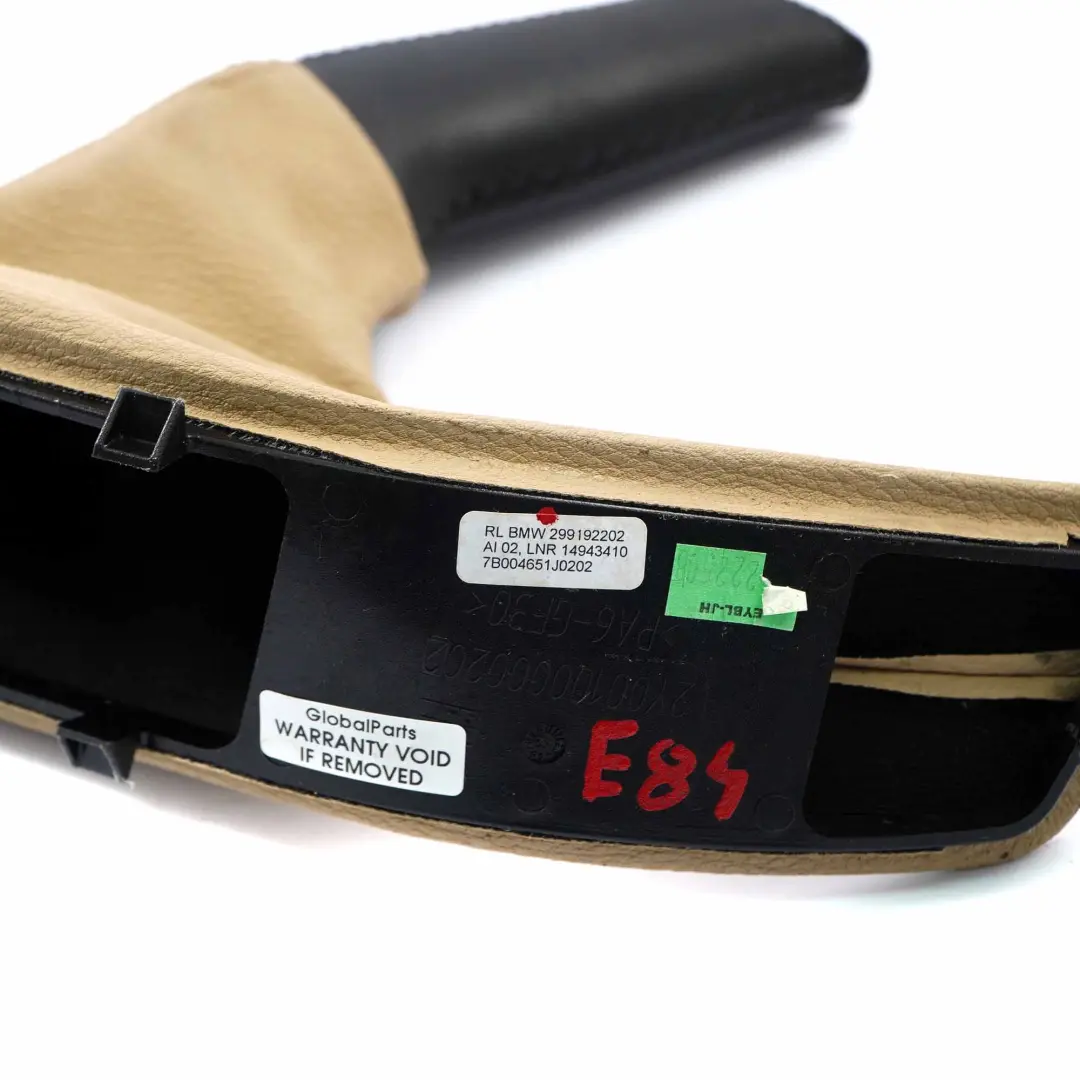 Handbrake Lever Cover Trim Front Savanna Beige to BMW X1 E84 with Part number 2991922 BMW X1 E84 Handbrake Lever Cover Trim Front Savanna Beige - SKU rhd-2991922 - Part number 2991922