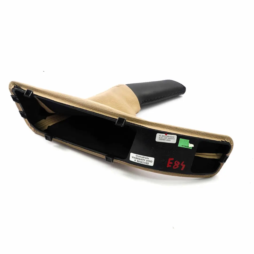 Handbrake Lever Cover Trim Front Savanna Beige to BMW X1 E84 with Part number 2991922 BMW X1 E84 Handbrake Lever Cover Trim Front Savanna Beige - SKU rhd-2991922 - Part number 2991922