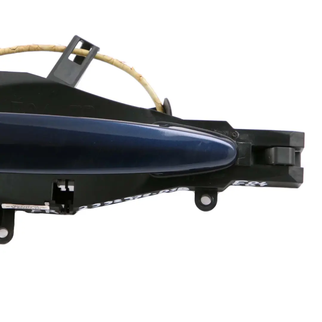 Front Right Door Grab Handle O/S Tiefseeblau Deep Sea Blue A76 to BMW X1 E84 with Part number 2992972 BMW X1 E84 Front Right Door Grab Handle O/S Tiefseeblau Deep Sea Blue A76 - SKU rhd-2992972-DSB - Part number 2992972