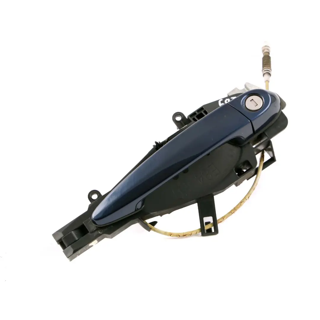 Front Right Door Grab Handle O/S Tiefseeblau Deep Sea Blue A76 to BMW X1 E84 with Part number 2992972 BMW X1 E84 Front Right Door Grab Handle O/S Tiefseeblau Deep Sea Blue A76 - SKU rhd-2992972-DSB - Part number 2992972