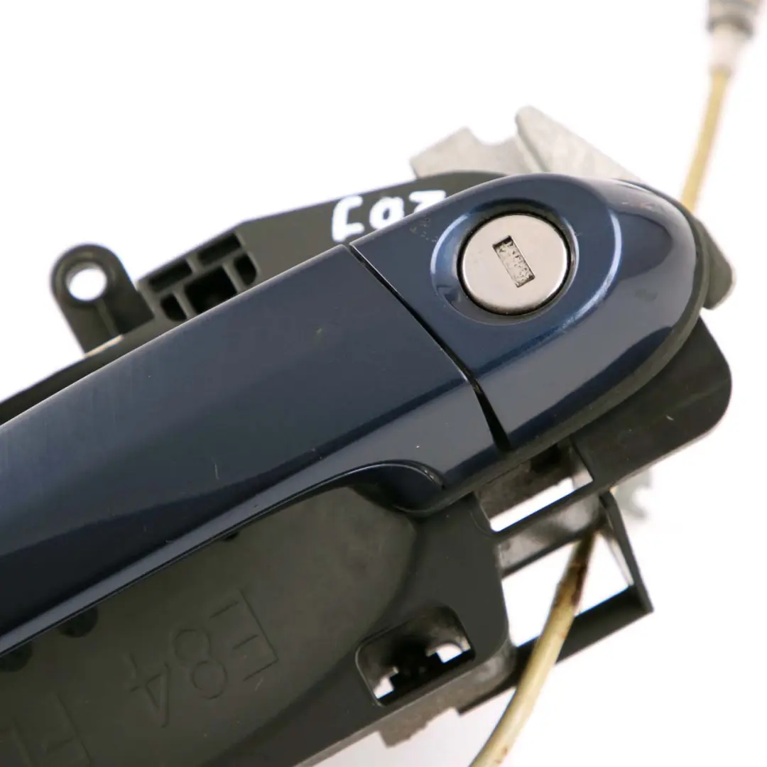 Front Right Door Grab Handle O/S Tiefseeblau Deep Sea Blue A76 to BMW X1 E84 with Part number 2992972 BMW X1 E84 Front Right Door Grab Handle O/S Tiefseeblau Deep Sea Blue A76 - SKU rhd-2992972-DSB - Part number 2992972