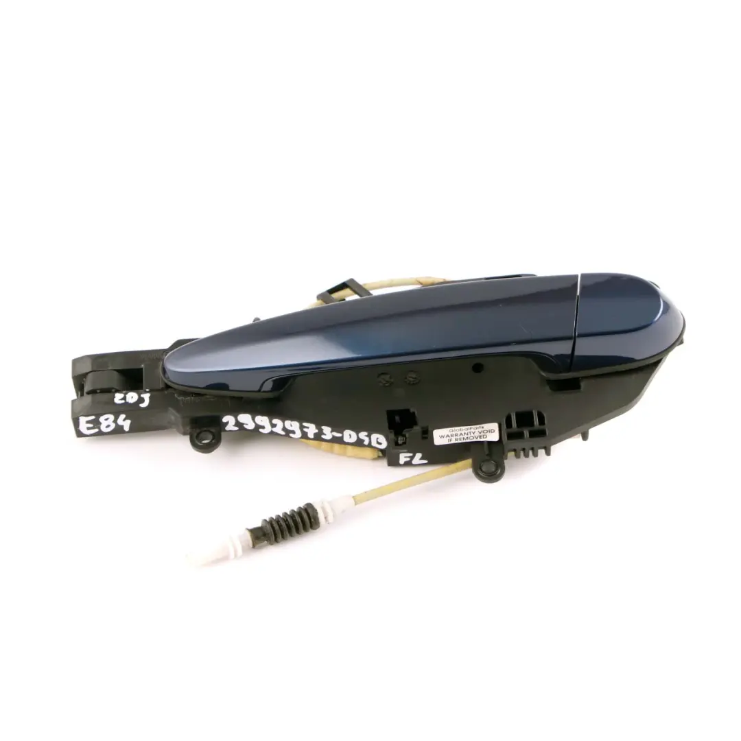 Front Left Door Grab Handle N/S Tiefseeblau Deep Sea Blue A76 to BMW X1 E84 with Part number 2992973 BMW X1 E84 Front Left Door Grab Handle N/S Tiefseeblau Deep Sea Blue A76 - SKU rhd-2992973-DSB - Part number 2992973