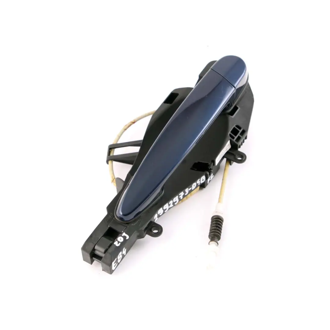 Front Left Door Grab Handle N/S Tiefseeblau Deep Sea Blue A76 to BMW X1 E84 with Part number 2992973 BMW X1 E84 Front Left Door Grab Handle N/S Tiefseeblau Deep Sea Blue A76 - SKU rhd-2992973-DSB - Part number 2992973