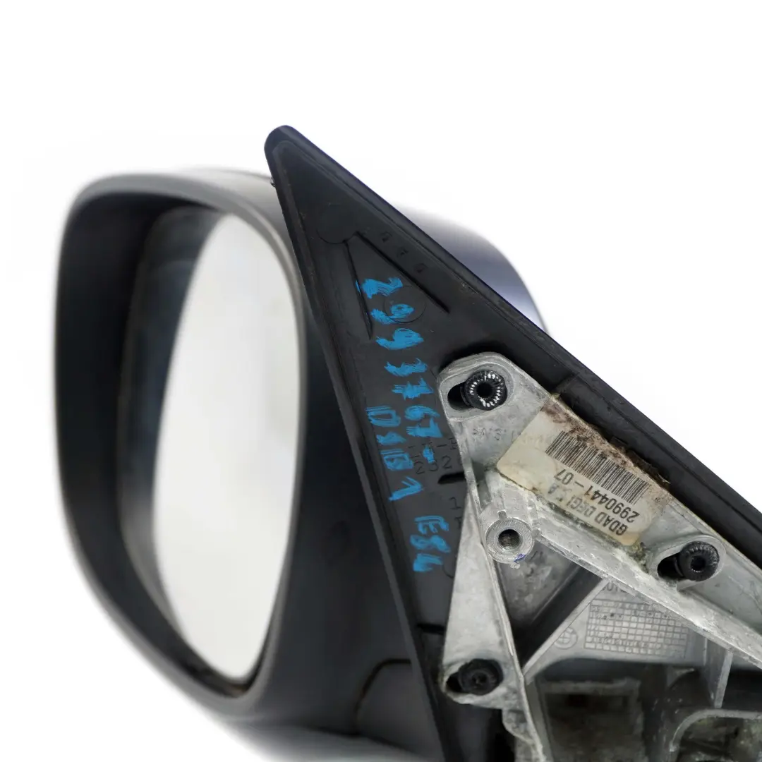 Heated Left Wing Mirror N/S Tiefseeblau Deep Sea Blue A76 to BMW X1 Series E84 1 with Part number 2993767 BMW X1 Series E84 1 Heated Left Wing Mirror N/S Tiefseeblau Deep Sea Blue A76 - SKU rhd-2993767-DSB1 - Part number 2993767