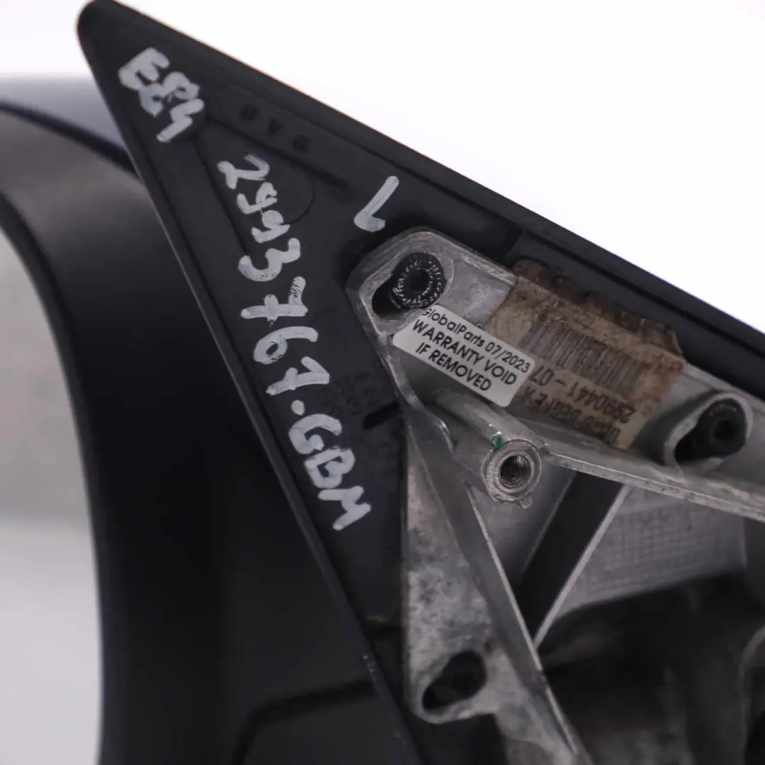 Wing Mirror BMW X1 E84 Heated Left Door N/S Outside Graphite Blue - B07 to with Part number 2993767 Wing Mirror BMW X1 E84 Heated Left Door N/S Outside Graphite Blue - B07 - SKU rhd-2993767-GBM - Part number 2993767