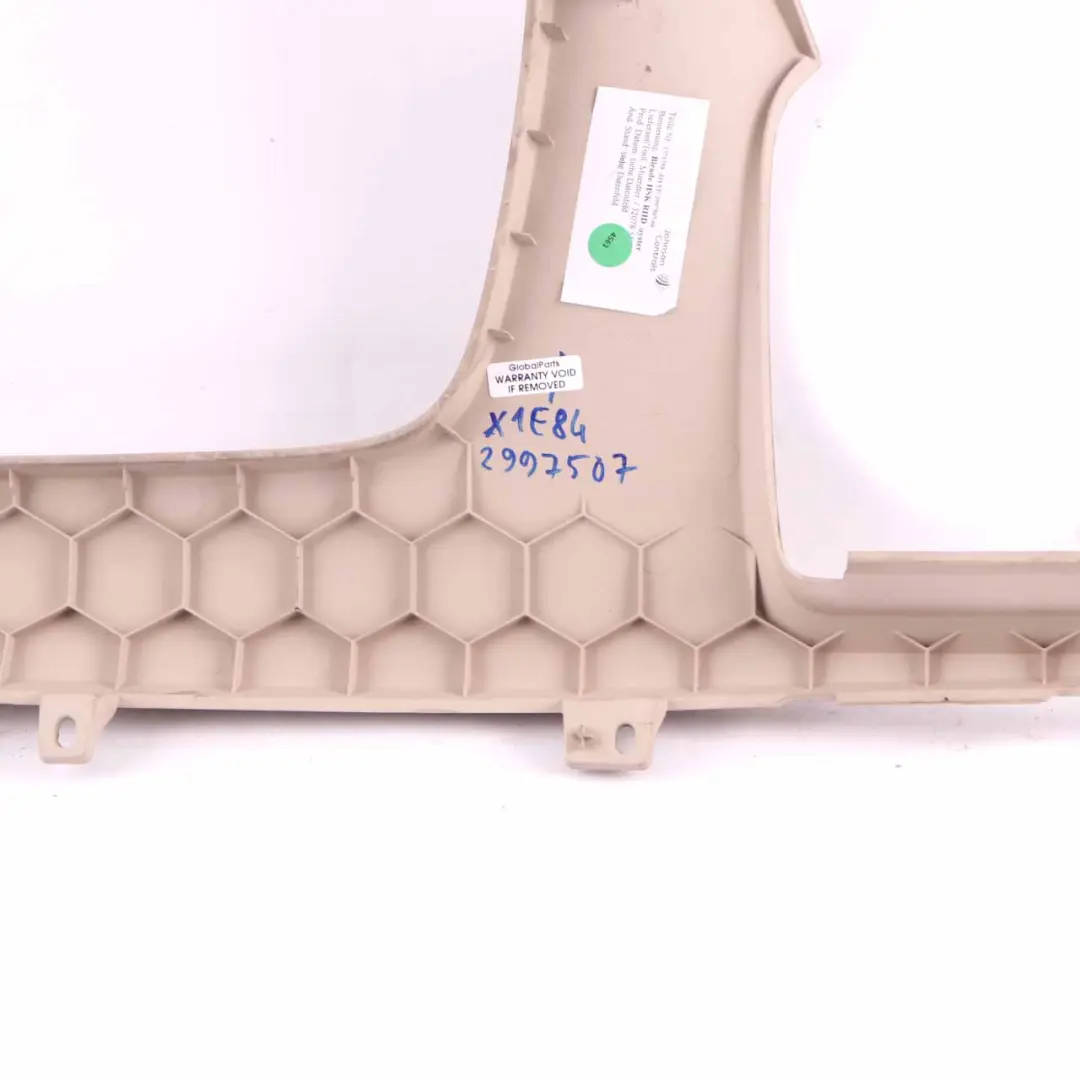 Glove Box Dashboard Surround Passenger's Side Bottom Oyster 2991545 to BMW X1 E84 with Part number 2997507 BMW X1 E84 Glove Box Dashboard Surround Passenger's Side Bottom Oyster 2991545 - SKU rhd-2997507 - Part number 2997507