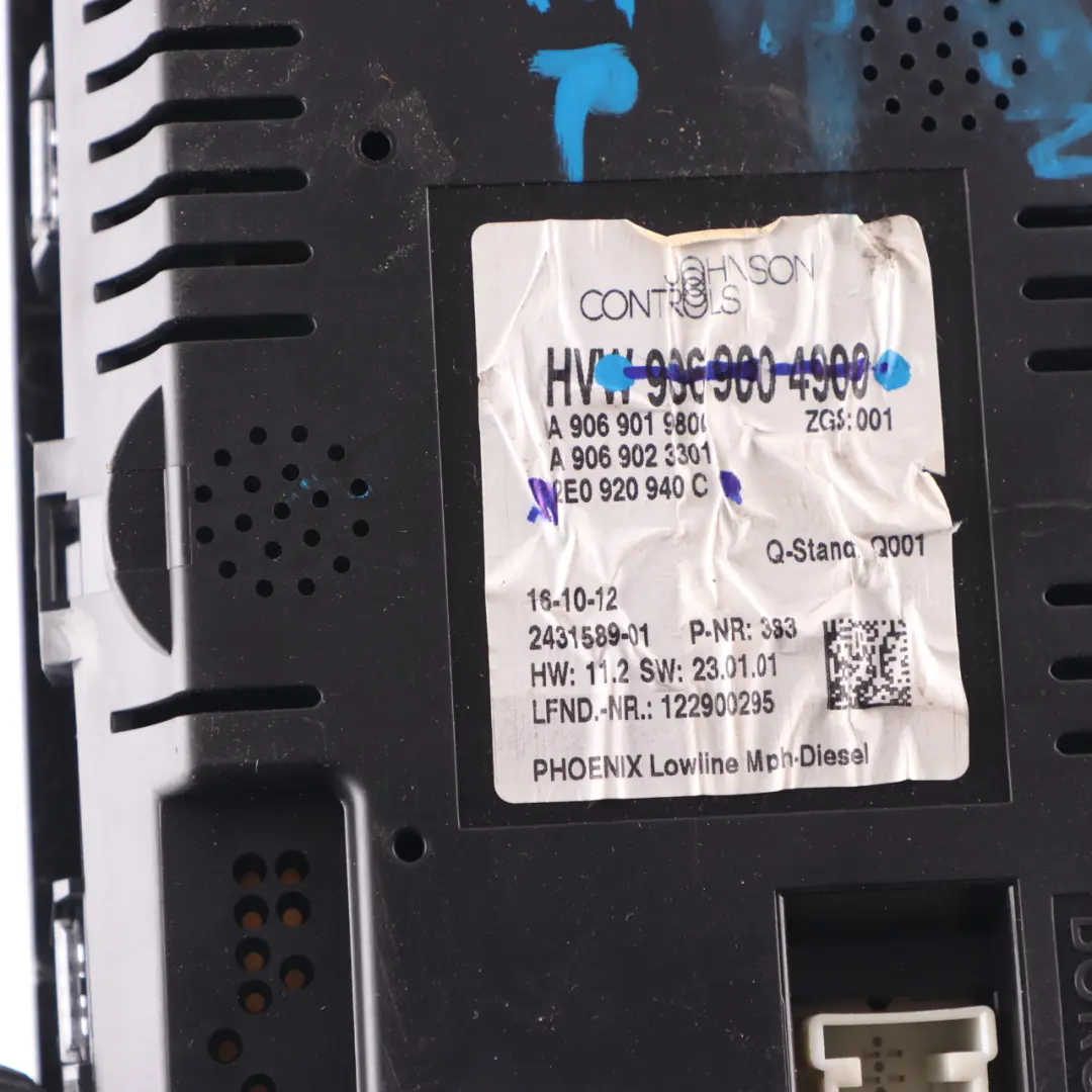 Instrument Cluster Speedo Clocks Manual to Volkswagen Crafter 1 Diesel with Part number 2E0920940C Volkswagen Crafter 1 Diesel Instrument Cluster Speedo Clocks Manual - SKU rhd-2E0920940C - Part number 2E0920940C