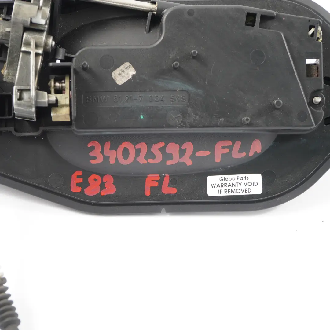  Door Handle BMW X3 E83 Complete Grab Front Left N/S Flamenco Red Metallic - 470 - SKU rhd-3402592-FLA - Part number 3402592