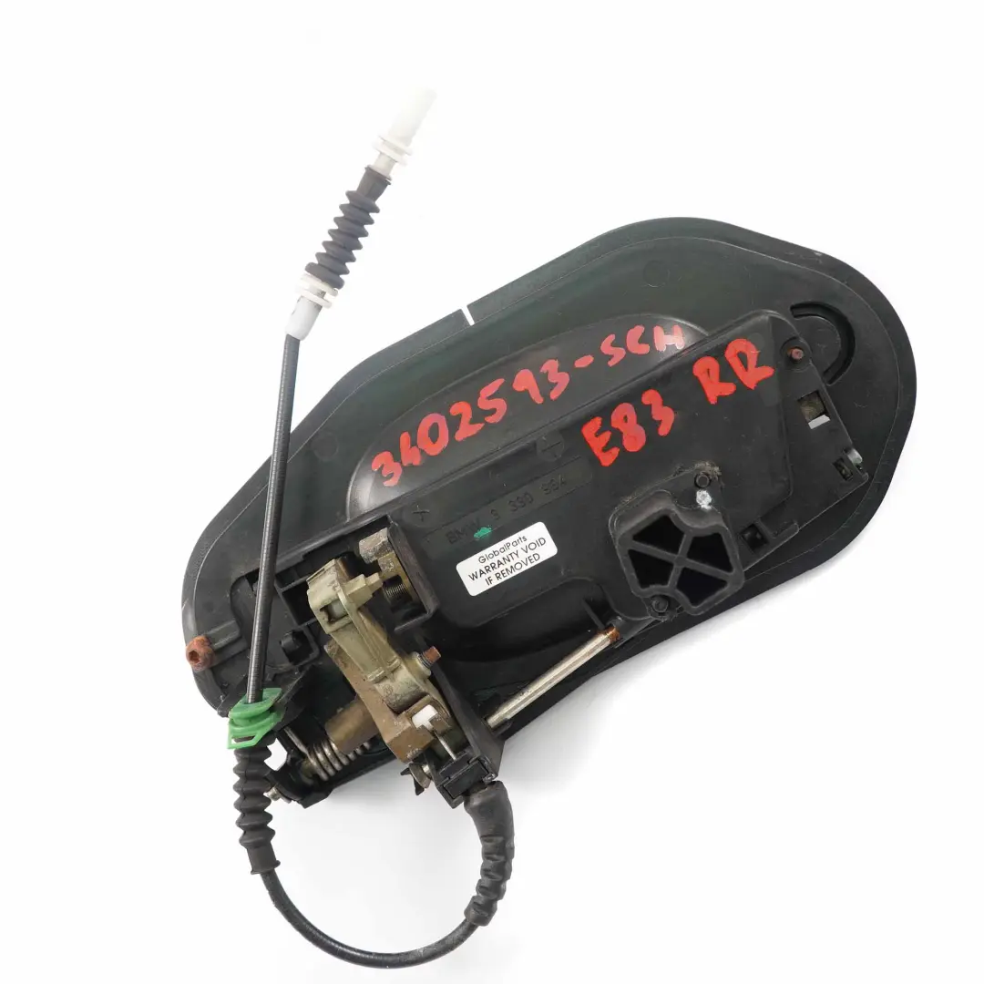 Maniglia posteriore destra completa O/S Nero Schwarz 2 per BMW X3 Serie E83 con numero di parte 3402593 BMW X3 Serie E83 Maniglia posteriore destra completa O/S Nero Schwarz 2 - SKU rhd-3402593-SCH - Numero di parte 3402593