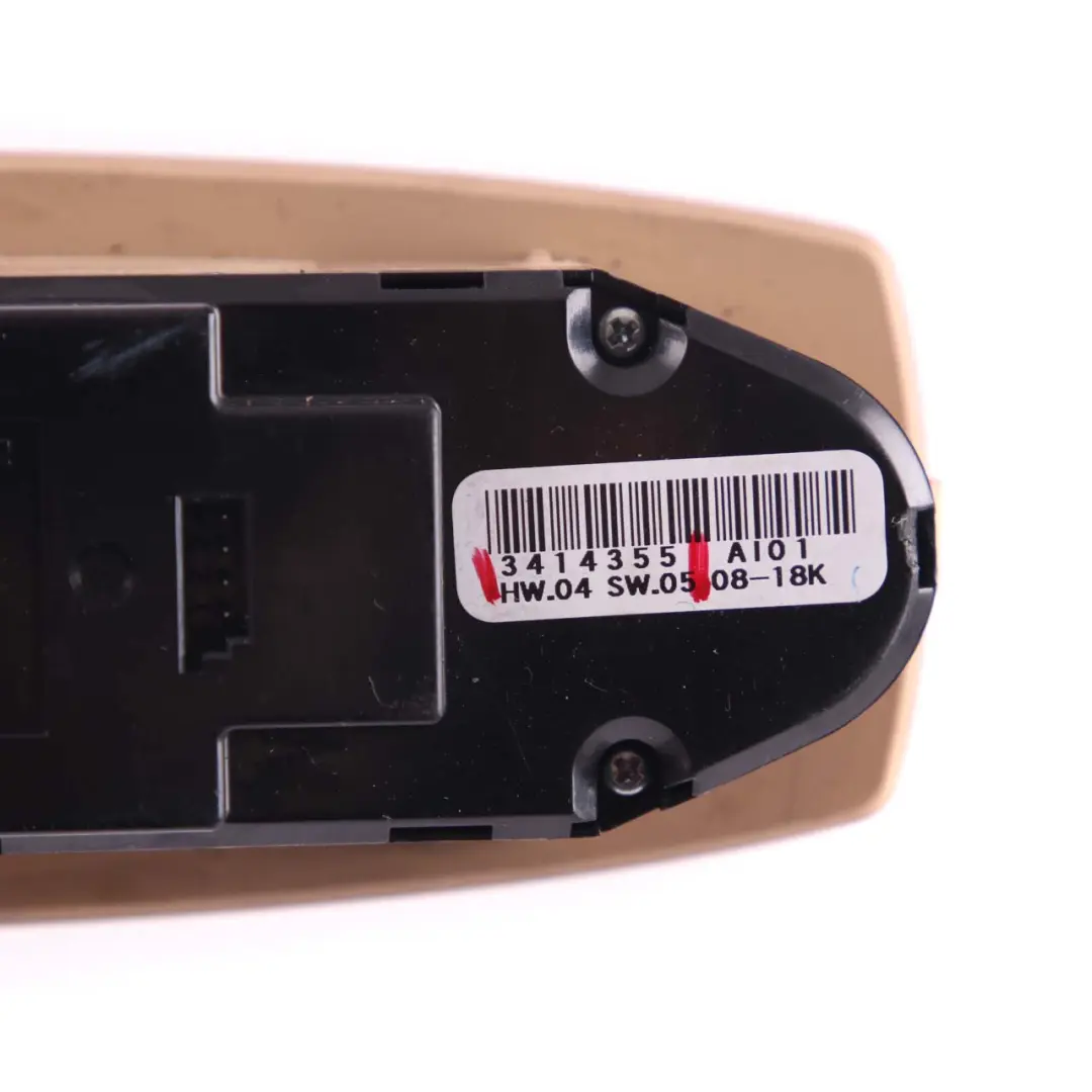 Window Lifter Switch Power Fold Driver's Side Sandbeige Beige to BMW X3 E83 with Part number 3414355 BMW X3 E83 Window Lifter Switch Power Fold Driver's Side Sandbeige Beige - SKU rhd-3414355-1 - Part number 3414355