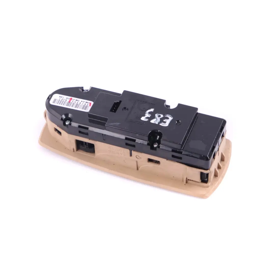 Window Lifter Switch Power Fold Driver's Side Sandbeige Beige to BMW X3 E83 with Part number 3414355 BMW X3 E83 Window Lifter Switch Power Fold Driver's Side Sandbeige Beige - SKU rhd-3414355-1 - Part number 3414355