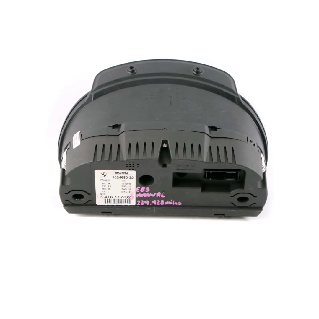 BMW X3 E83 2.0d 3.0d Instrument Cluster Speedo Clocks Diesel Manual MPH 3416117 - SKU rhd-3416117-3 - Part number 3451584