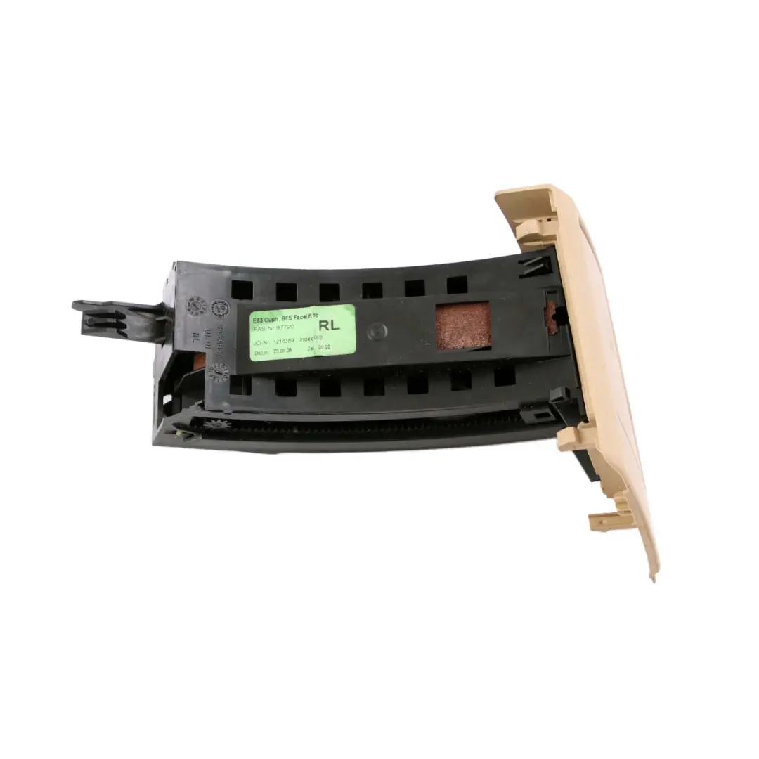 Passenger's Side Dashboard Cup Drink Holder Sand Beige to BMW X3 E83 LCI with Part number 3418359 BMW X3 E83 LCI Passenger's Side Dashboard Cup Drink Holder Sand Beige - SKU rhd-3418359-2 - Part number 3418359