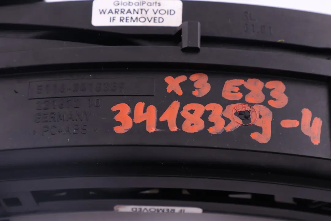 BMW X3 Series 4 E83 Passenger Side Dash Cup Drinks Holder - SKU rhd-3418359-4 - Part number 3418359