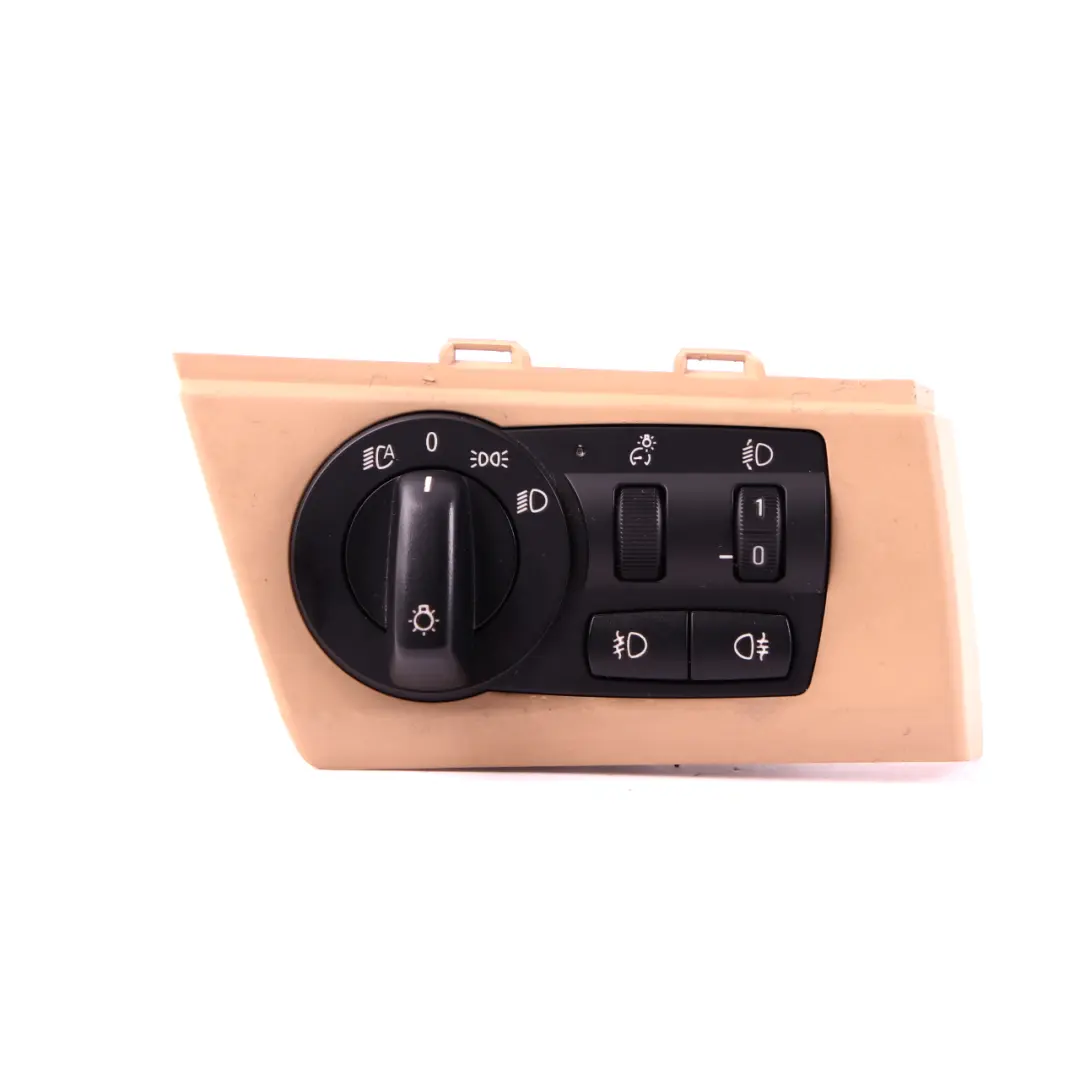 Light Headlight Control Element Switch Panel Beige to BMW X3 Series E83 LCI with Part number 3420283 BMW X3 Series E83 LCI Light Headlight Control Element Switch Panel Beige - SKU rhd-3420283 - Part number 3420283