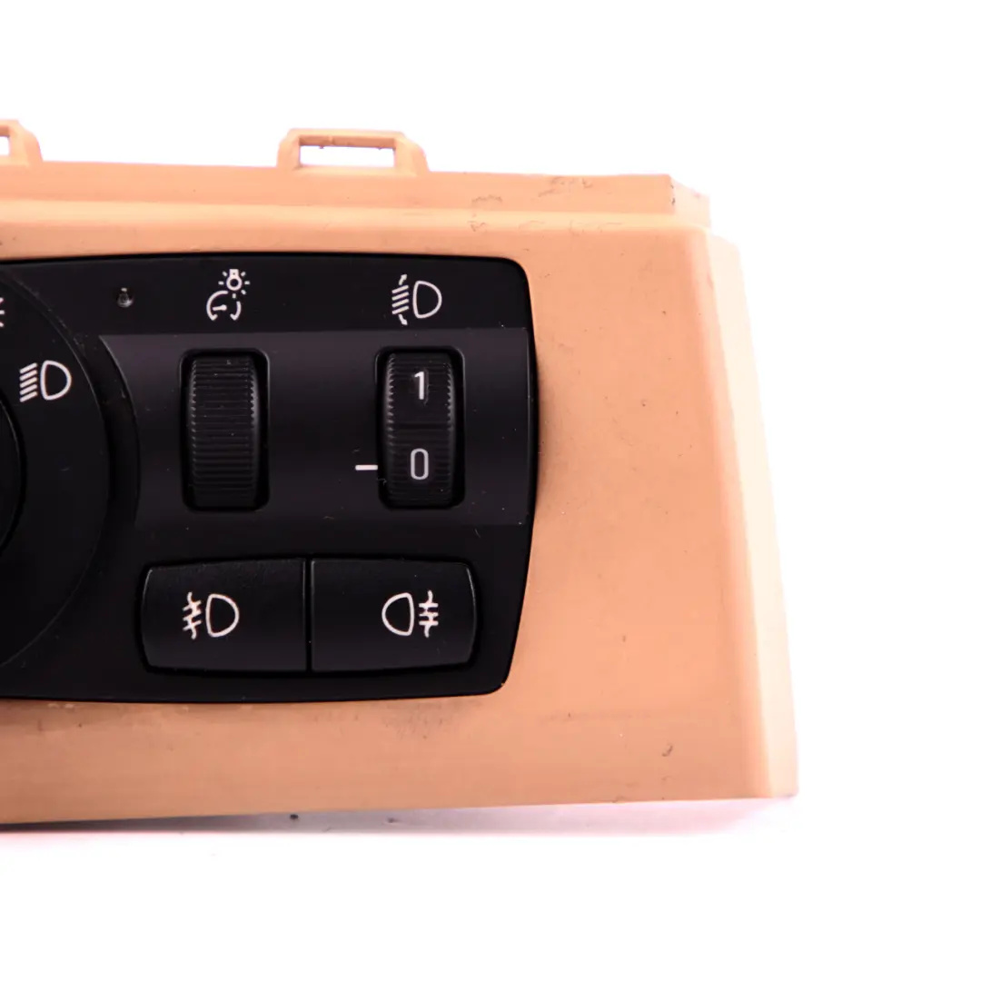 BMW X3 Series E83 LCI Light Headlight Control Element Switch Panel Beige - SKU rhd-3420283 - Part number 3420283