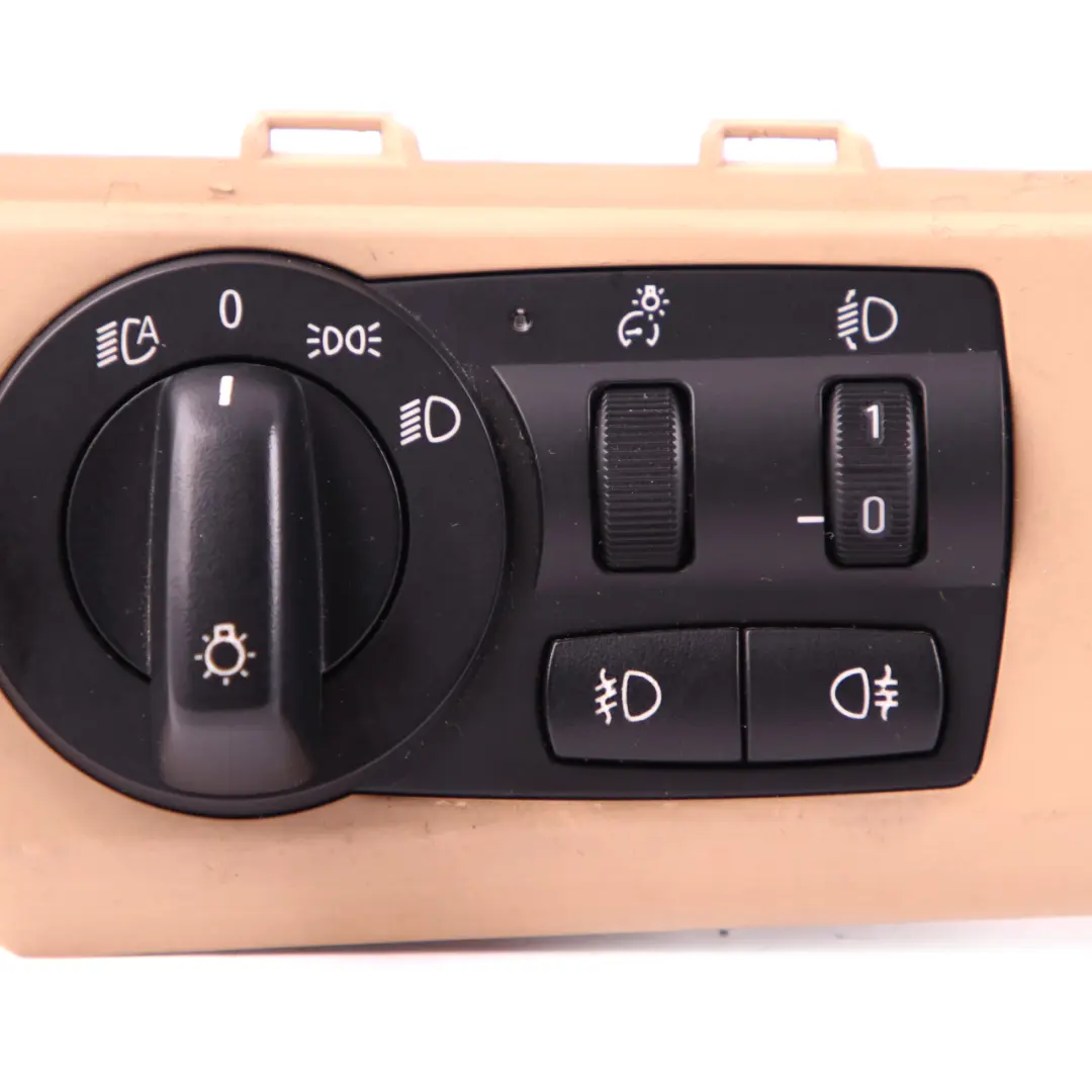 BMW X3 Series E83 LCI Light Headlight Control Element Switch Panel Beige - SKU rhd-3420283 - Part number 3420283