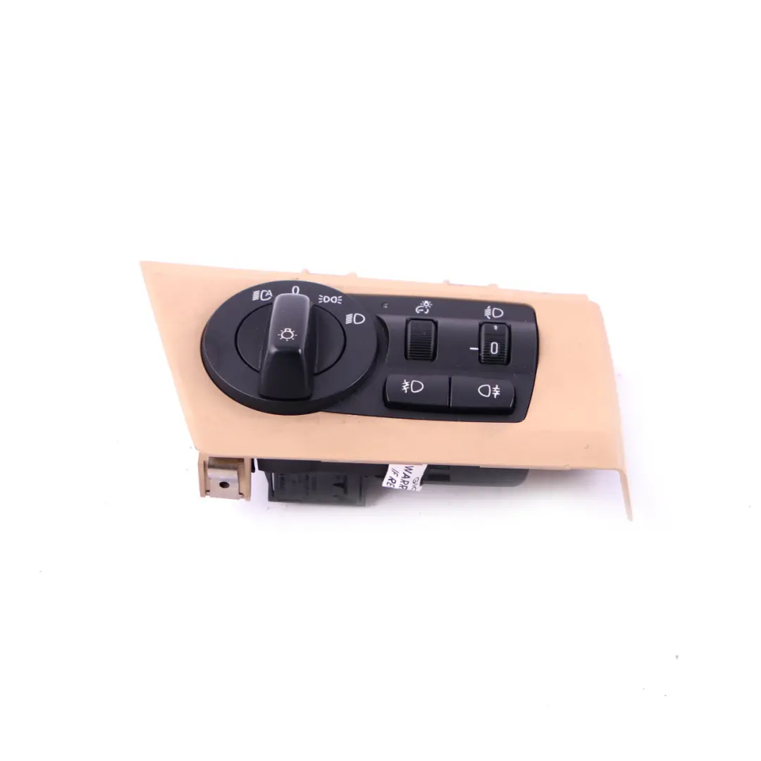 Light Headlight Control Element Switch Panel Beige to BMW X3 Series E83 LCI with Part number 3420283 BMW X3 Series E83 LCI Light Headlight Control Element Switch Panel Beige - SKU rhd-3420283 - Part number 3420283