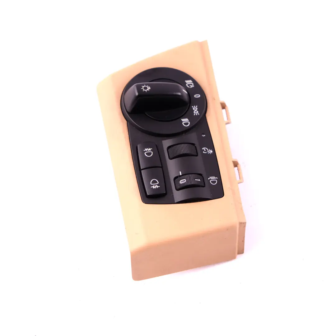 BMW X3 Series E83 LCI Light Headlight Control Element Switch Panel Beige - SKU rhd-3420283 - Part number 3420283