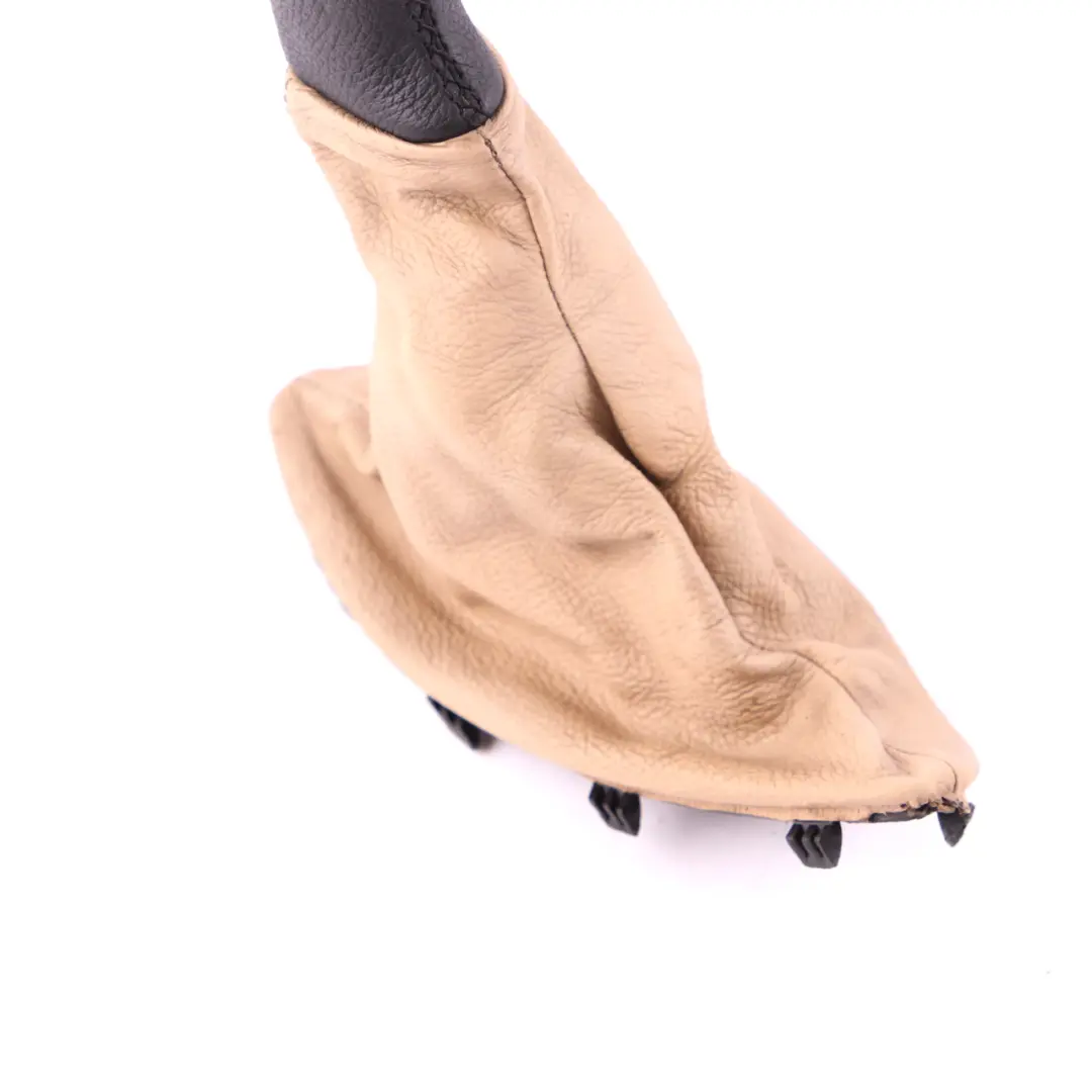 Handbrake Lever Cover Sandbeige to BMW X3 Series E83 with Part number 3424469 BMW X3 Series E83 Handbrake Lever Cover Sandbeige - SKU rhd-3424469 - Part number 3424469