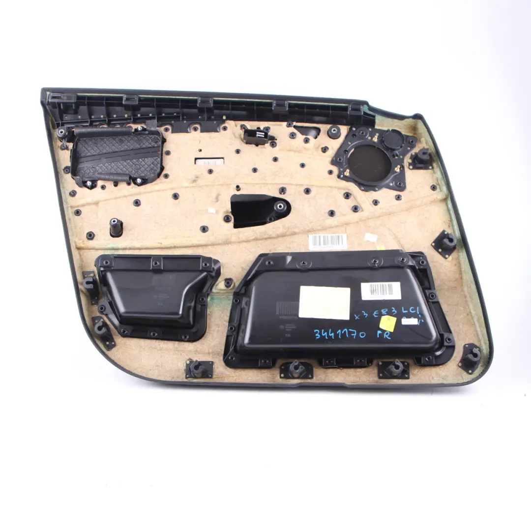 Door Card BMW X3 E83 LCI Front Right O/S Door Lining Cloth Leather Anthracite to with Part number 3441170 Door Card BMW X3 E83 LCI Front Right O/S Door Lining Cloth Leather Anthracite - SKU rhd-3441170 - Part number 3441170