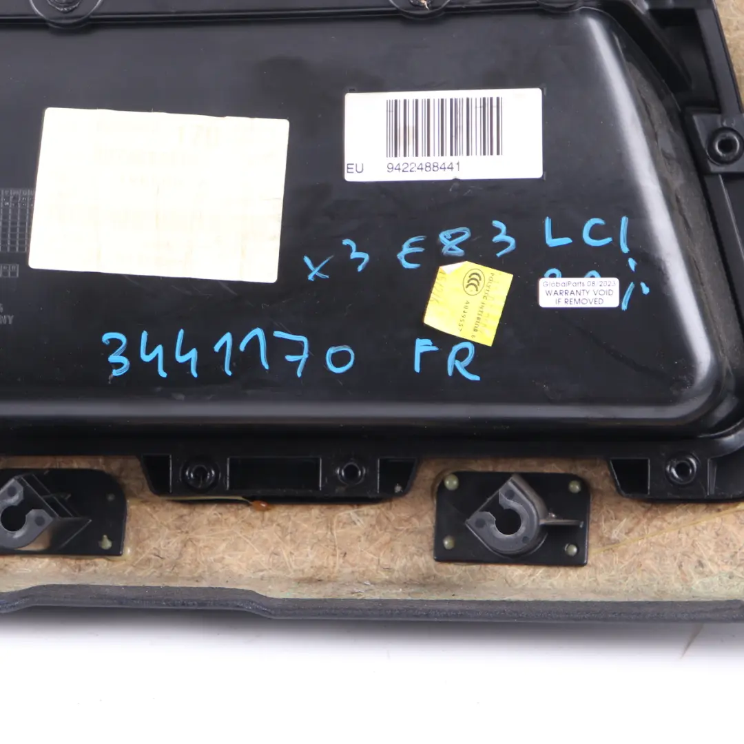 Door Card BMW X3 E83 LCI Front Right O/S Door Lining Cloth Leather Anthracite to with Part number 3441170 Door Card BMW X3 E83 LCI Front Right O/S Door Lining Cloth Leather Anthracite - SKU rhd-3441170 - Part number 3441170