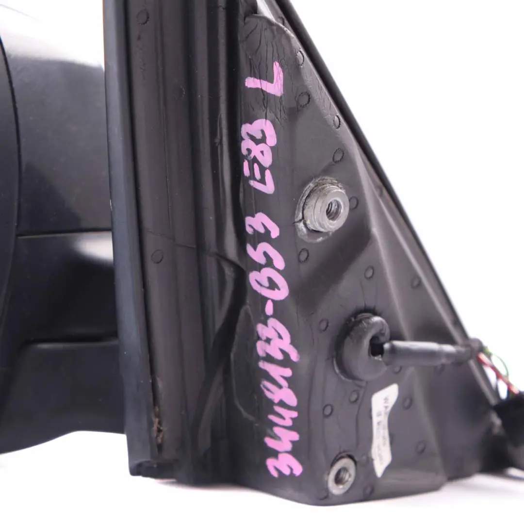 Wing Mirror BMW X3 E83 LCI 4 Heated Left Door N/S Black Sapphire Metallic 475 to with Part number 3448133 Wing Mirror BMW X3 E83 LCI 4 Heated Left Door N/S Black Sapphire Metallic 475 - SKU rhd-3448133-BS4 - Part number 3448133