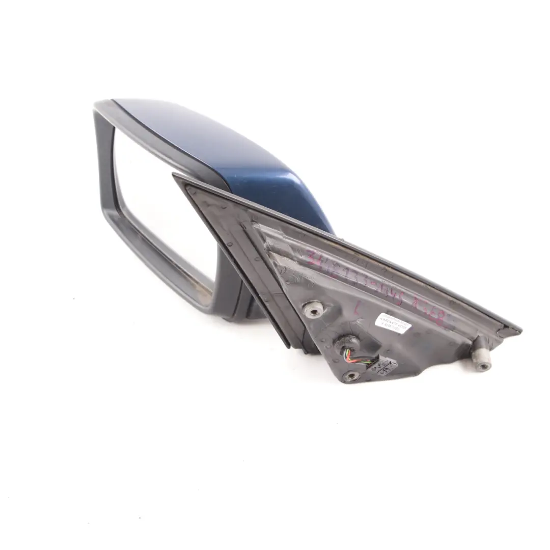 Left Door N/S Heated Wing Outside Mirror Mysticblau Mystic Blue to BMW X3 E83 with Part number 3448133 BMW X3 E83 Left Door N/S Heated Wing Outside Mirror Mysticblau Mystic Blue - SKU rhd-3448133-MYS - Part number 3448133
