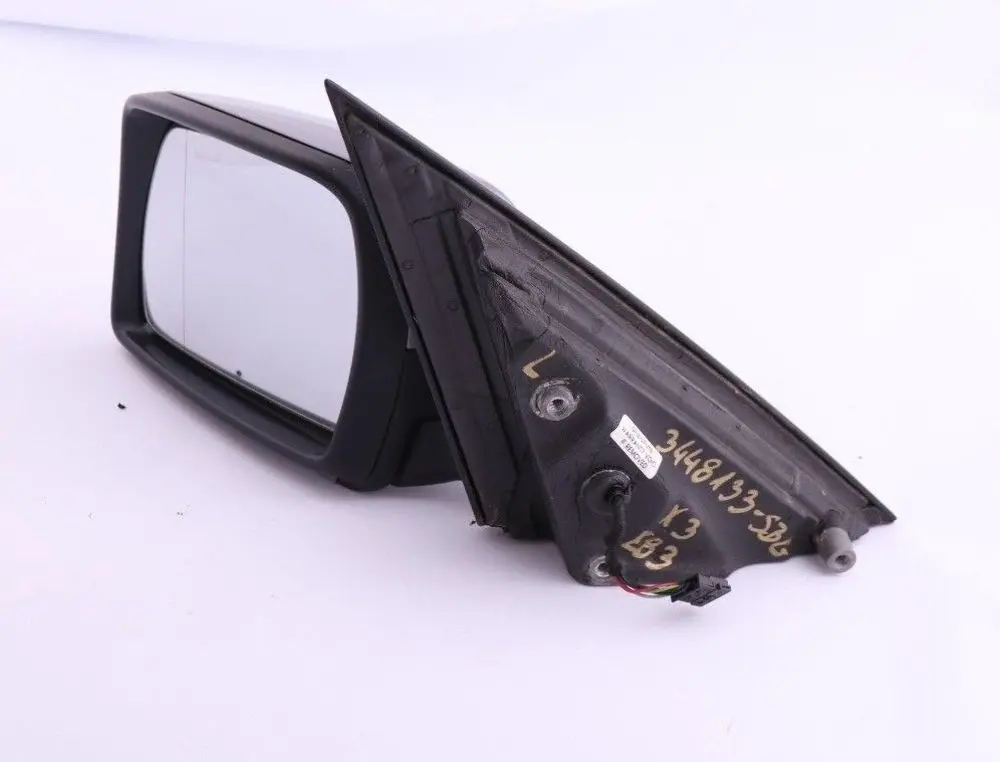BMW X3 Series E83 Left Door N/S Wing Outside Mirror Silbergrau Silver Grey - SKU rhd-3448133-SBG - Part number 3448133