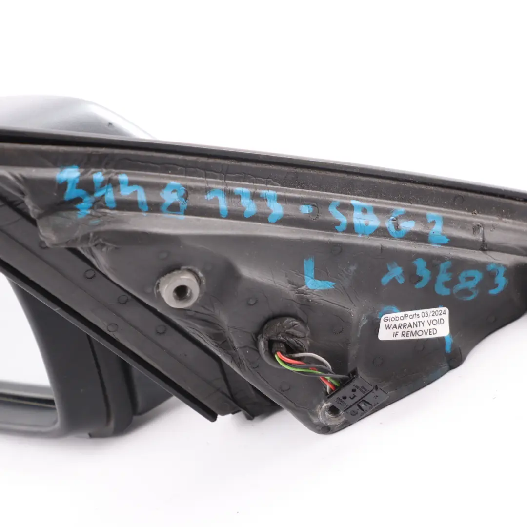 BMW X3 E83 Heated Left Door N/S Wing Mirror Silbergrau Silver Grey A08 - SKU rhd-3448133-SBG2 - Part number 3448133