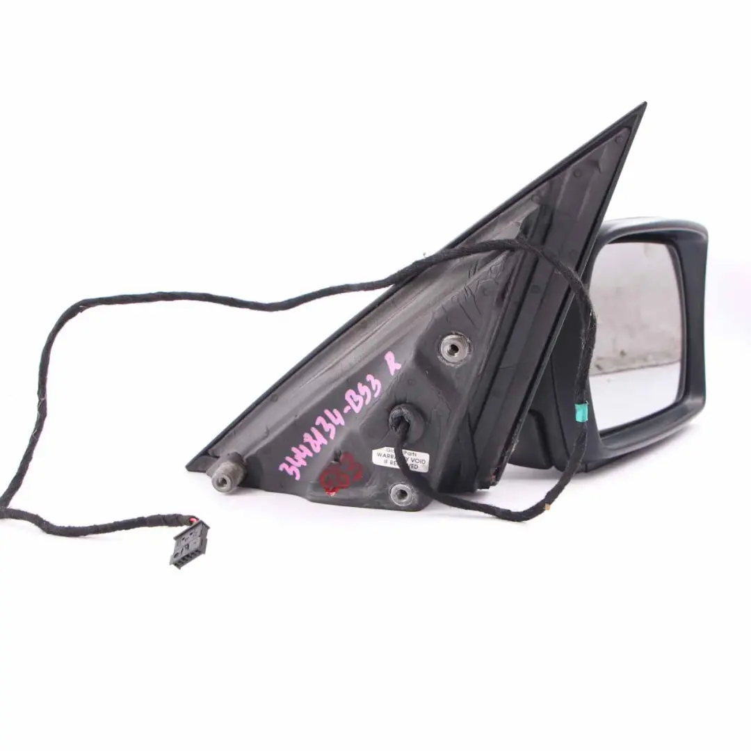  Door Wing Mirror BMW X3 E83 LCI 3 Heated Right O/S Black Sapphire Metallic 475 - SKU rhd-3448134-BS3 - Part number 3448134