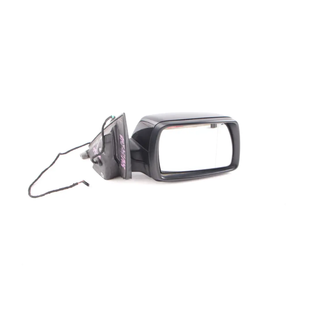 BMW X3 E83 Wing Mirror Heated Door Right O/S Rubinschwarz Ruby Black - S23 - SKU rhd-3448134-RUB - Part number 3448134