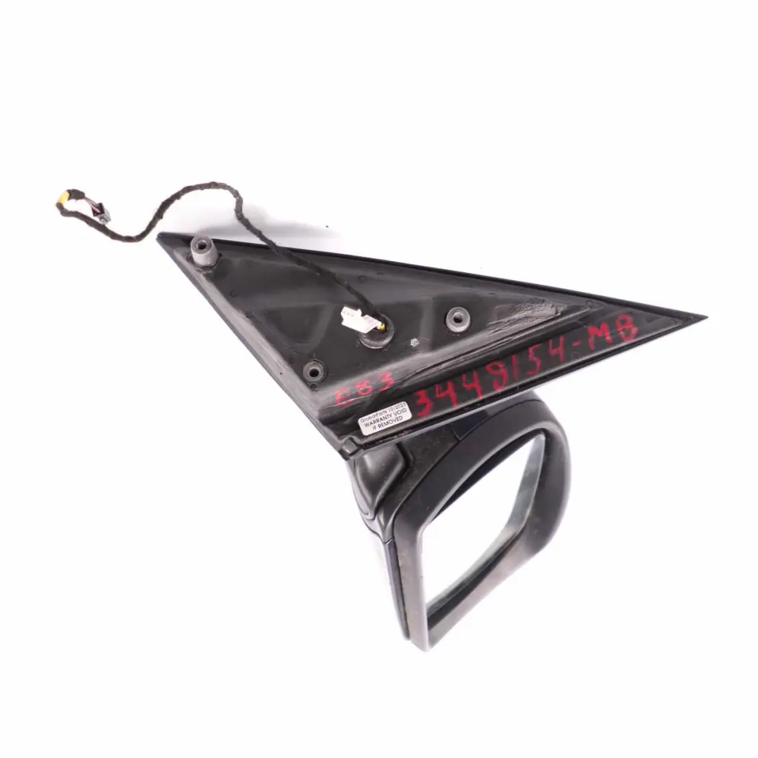 Wing Mirror Heated Memory Door Right O/S Outside Monacoblau Blue A35 to BMW X3 E83 with Part number 3448154 BMW X3 E83 Wing Mirror Heated Memory Door Right O/S Outside Monacoblau Blue A35 - SKU rhd-3448154-MB - Part number 3448154