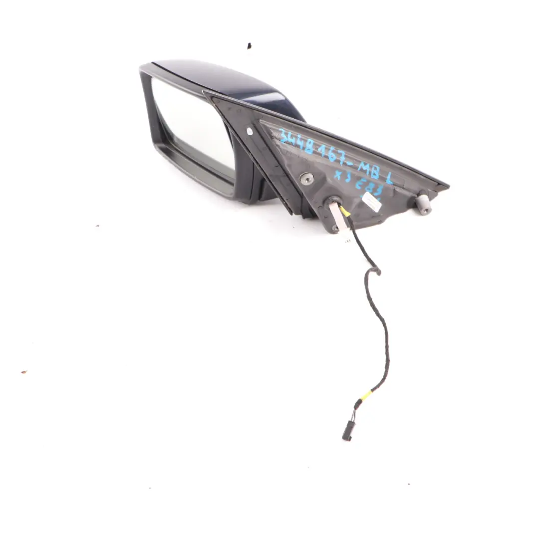 Wing Mirror Auto Dip Heated Door Front Left N/S Monaco Blue - A35 to BMW X3 E83 with Part number 3448167 BMW X3 E83 Wing Mirror Auto Dip Heated Door Front Left N/S Monaco Blue - A35 - SKU rhd-3448167-MB - Part number 3448167