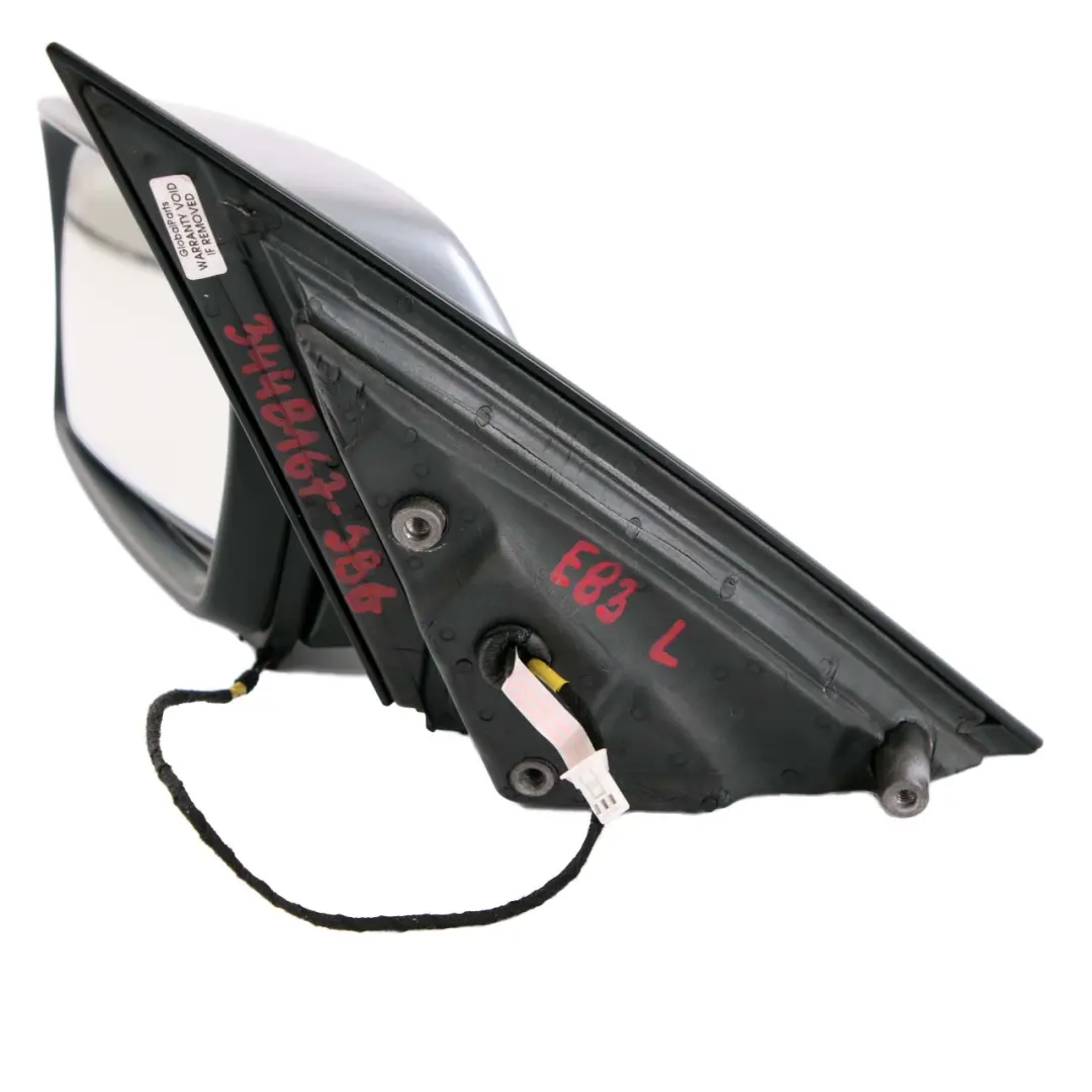 Front Left Door Wing Mirror N/S Silbergrau Metallic Silver Grey A08 to BMW X3 E83 with Part number 3448167 BMW X3 E83 Front Left Door Wing Mirror N/S Silbergrau Metallic Silver Grey A08 - SKU rhd-3448167-SBG - Part number 3448167