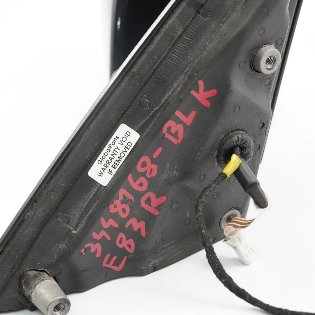 Wing Mirror BMW X3 E83 Outside Heated Front Right Door O/S Auto Dip Black to with Part number 3448168 Wing Mirror BMW X3 E83 Outside Heated Front Right Door O/S Auto Dip Black - SKU rhd-3448168-BLK - Part number 3448168