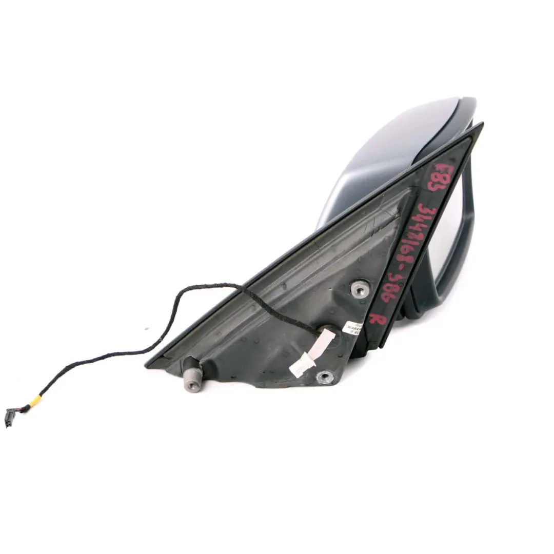 Front Right Door Wing Mirror O/S Silbergrau Metallic Silver Grey A08 to BMW X3 E83 with Part number 3448168 BMW X3 E83 Front Right Door Wing Mirror O/S Silbergrau Metallic Silver Grey A08 - SKU rhd-3448168-SBG - Part number 3448168