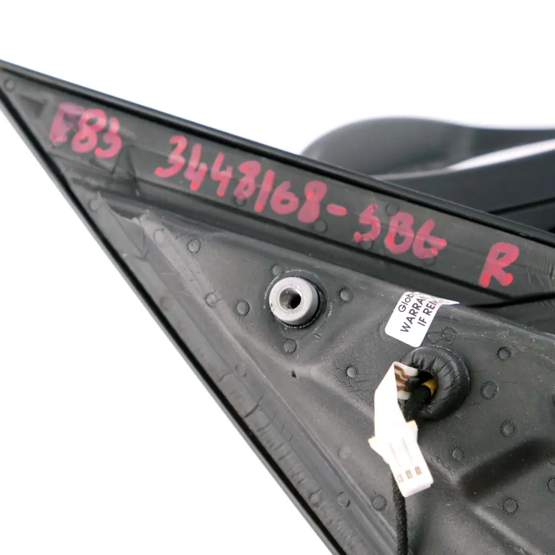 Front Right Door Wing Mirror O/S Silbergrau Metallic Silver Grey A08 to BMW X3 E83 with Part number 3448168 BMW X3 E83 Front Right Door Wing Mirror O/S Silbergrau Metallic Silver Grey A08 - SKU rhd-3448168-SBG - Part number 3448168