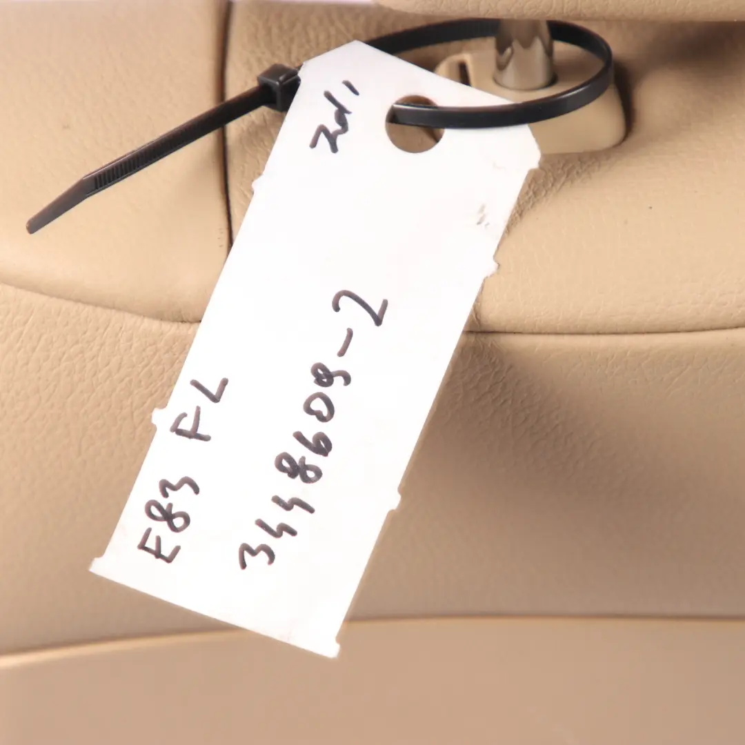 Front Seat BMW E83 LCI Memory Lumbar Left N/S Leather Nevada Sand Beige to with Part number 3448609 Front Seat BMW E83 LCI Memory Lumbar Left N/S Leather Nevada Sand Beige - SKU rhd-3448609-2 - Part number 3448609