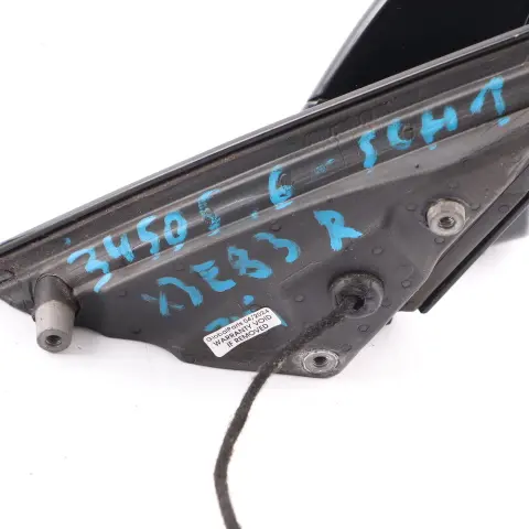  Wing Mirror BMW X3 E83 LCI Shadow Line Heated Right O/S High Gloss Schwarz 1 - SKU rhd-3450516-SCH1 - Part number 3450516