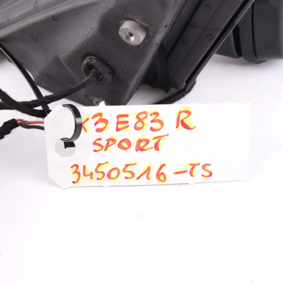 Wing Mirror BMW X3 E83 LCI M Sport High Gloss Right Door O/S Titansilber Silver to with Part number 3450516 Wing Mirror BMW X3 E83 LCI M Sport High Gloss Right Door O/S Titansilber Silver - SKU rhd-3450516-TS - Part number 3450516