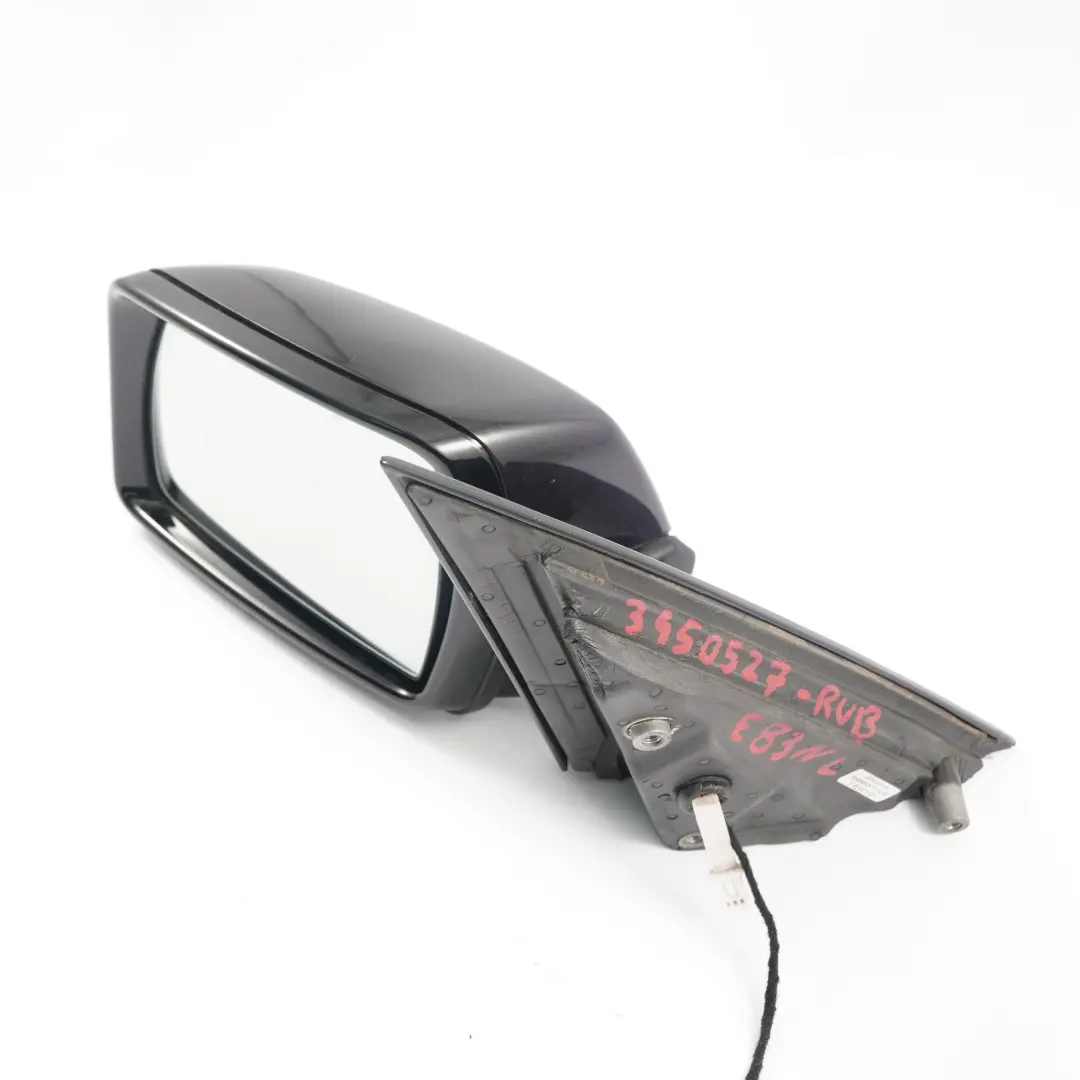 High Gloss Auto Dip Left Wing Mirror Rubinschwarz Ruby Black S23 to BMW X3 E83 LCI with Part number 3450527 BMW X3 E83 LCI High Gloss Auto Dip Left Wing Mirror Rubinschwarz Ruby Black S23 - SKU rhd-3450527-RUB - Part number 3450527