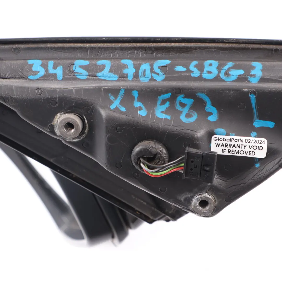 BMW X3 E83 M Sport High Gloss Heated Wing Mirror Left N/S Silver Grey A08 - SKU rhd-3452705-SBG3 - Part number 3452705