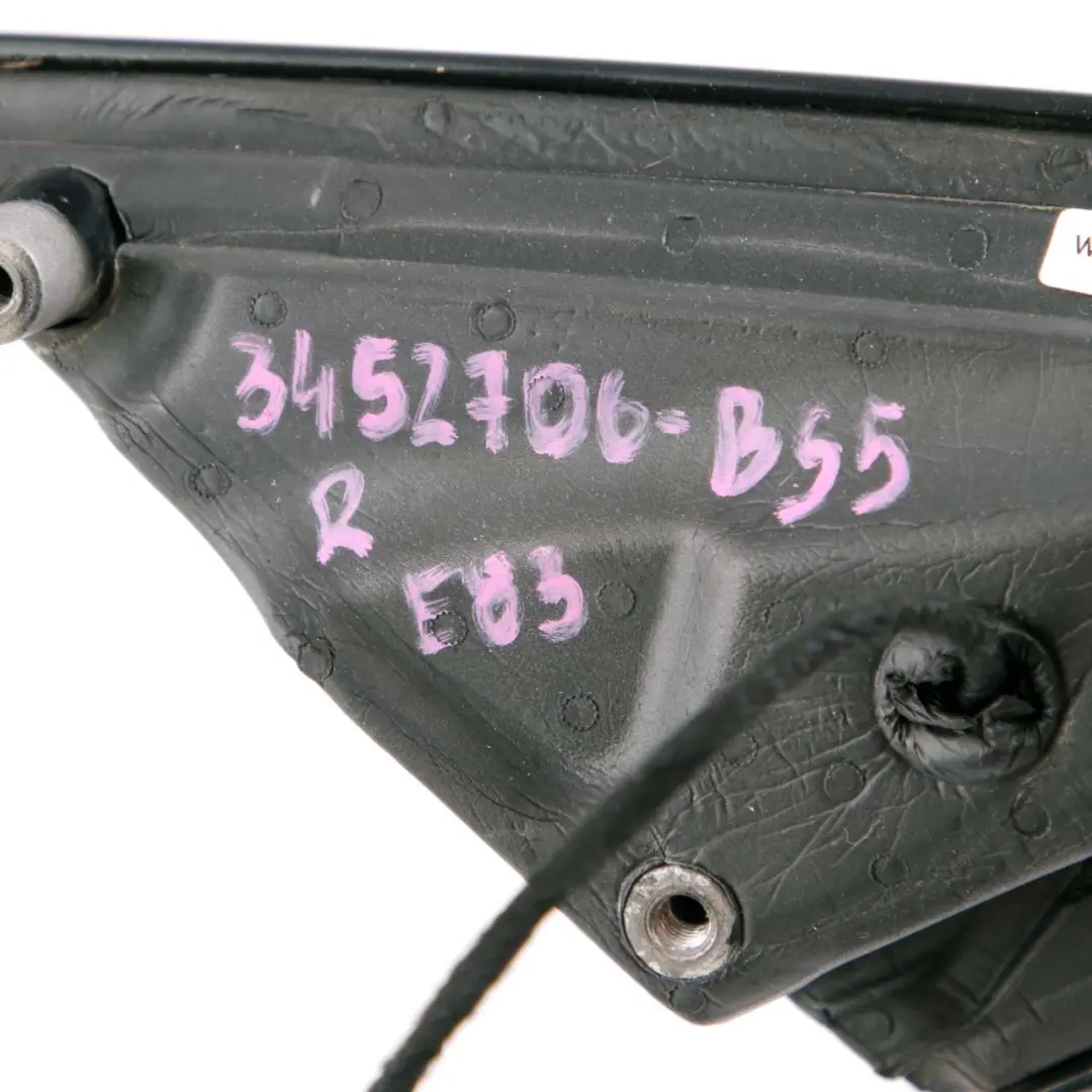 Wing Mirror BMW X3 E83 5 Sport High Gloss Right Door O/S Black Sapphire 475 to with Part number 3452706 Wing Mirror BMW X3 E83 5 Sport High Gloss Right Door O/S Black Sapphire 475 - SKU rhd-3452706-BS5 - Part number 3452706