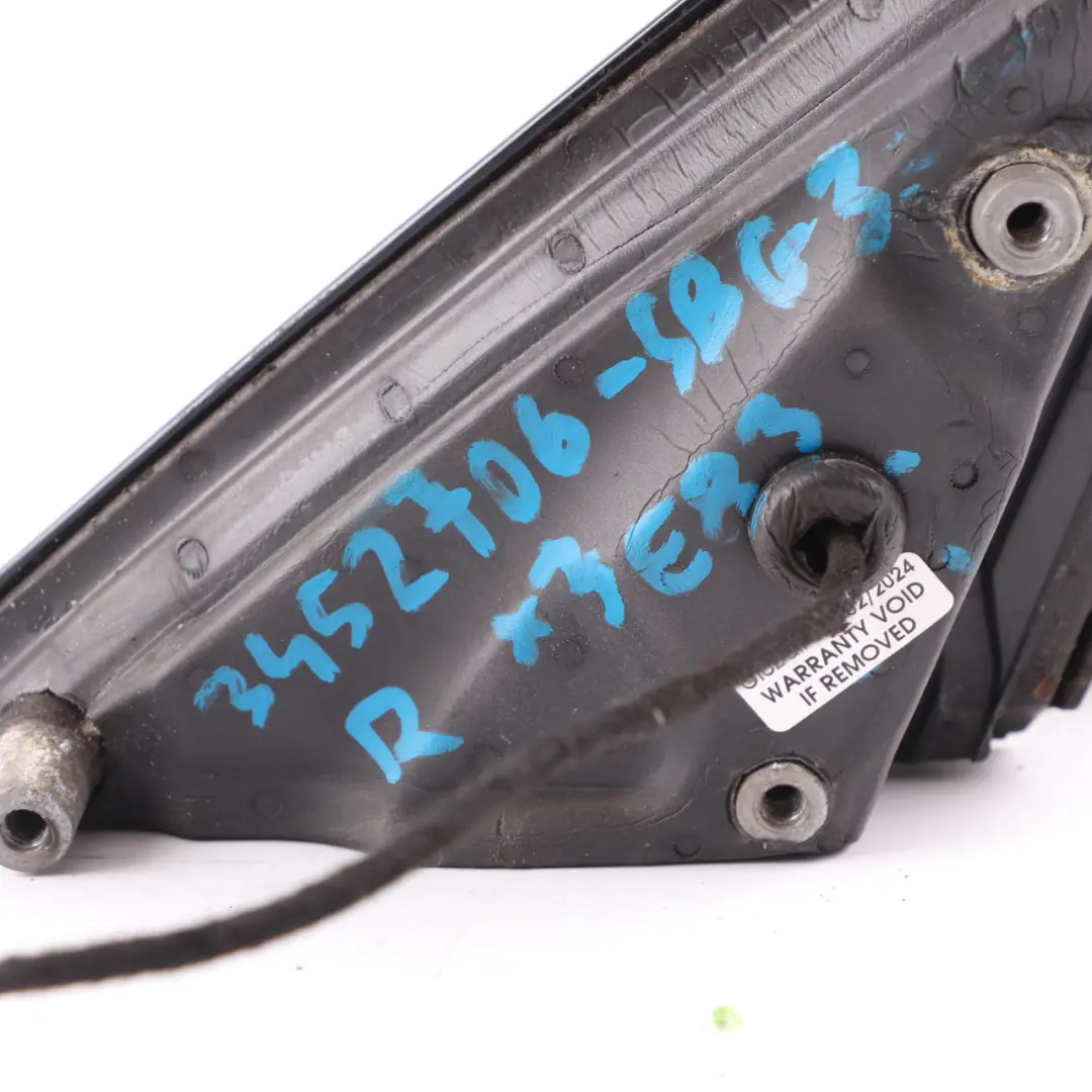 Wing Mirror M Sport High Gloss Heated Right O/S Silver Grey - A08 to BMW X3 E83 with Part number 3452706 BMW X3 E83 Wing Mirror M Sport High Gloss Heated Right O/S Silver Grey - A08 - SKU rhd-3452706-SBG3 - Part number 3452706