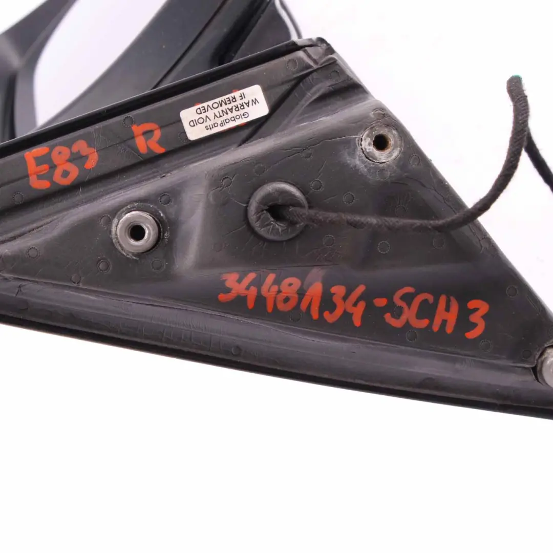 Wing Mirror Sport Front Right Door O/S Schwarz 2 Black 668 to BMW X3 E83 with Part number 3452706 BMW X3 E83 Wing Mirror Sport Front Right Door O/S Schwarz 2 Black 668 - SKU rhd-3452706-SCH - Part number 3452706