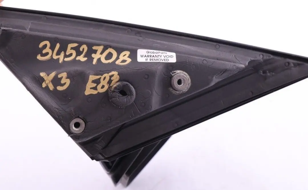 High Gloss Right Wing Mirror Base Holder Mount O/S to BMW X3 Series E83 M Sport with Part number 3452708 BMW X3 Series E83 M Sport High Gloss Right Wing Mirror Base Holder Mount O/S - SKU rhd-3452708 - Part number 3452708