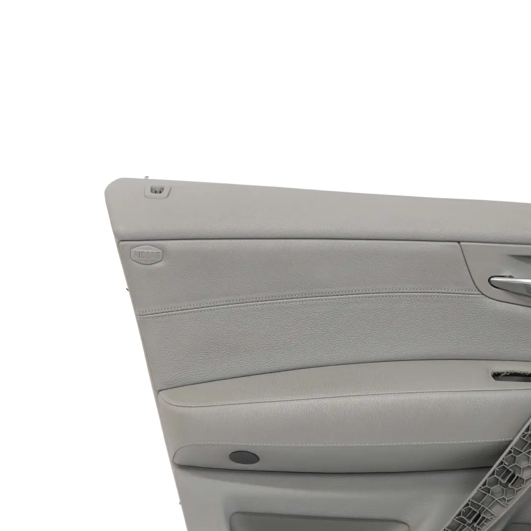 Front Left N/S Door Card Lining Leather Nevada Grey to BMW X3 Series E83 LCI with Part number 3453855 BMW X3 Series E83 LCI Front Left N/S Door Card Lining Leather Nevada Grey - SKU rhd-3453855 - Part number 3453855